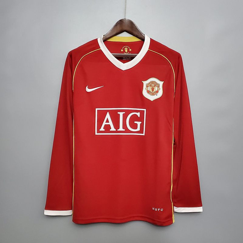 AAA Quality Manchester Utd 06/07 Home Long Soccer Jersey